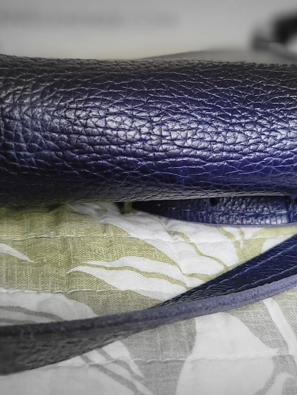Portland Leather Festival Bag in Cobalt - Picture 4 of 5